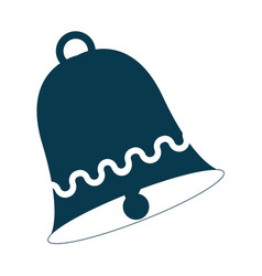 Isolated Christmas Bell Sketch Icon