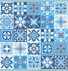 Azulejo Talavera Blue White Ceramic Tile