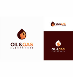 Oil And Gas Logo Designs Concept Mining Industry