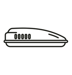 Car Travel Box Icon Outline Roof Trunk