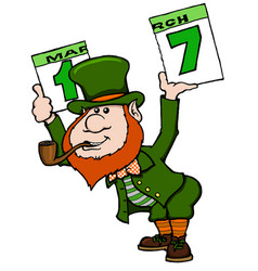 Cartoon Leprechaun Happy St Pat