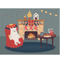 Cozy Christmas Bear Room