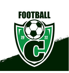 Letter C Soccer Team Logo Design Template