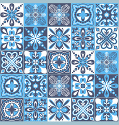 Azulejo Majolica Ceramic Tile Organic Pattern