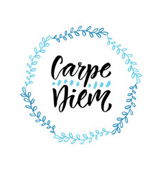 Carpe Diem Handwritten Latin Quote Modern