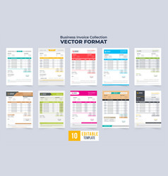 Creative Invoice Template Collection