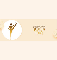 International Yoga Day Posture Banner