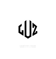 Luz Letter Logo Design With Polygon Shape