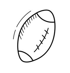 American Football Ball Simple Rugby Doodle