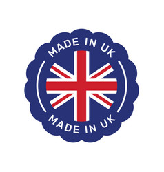 Made In Uk Colorful Badge