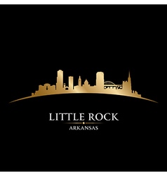 Little Rock Arkansas City Skyline Silhouette