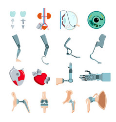 Prothesis Implants Flat Set