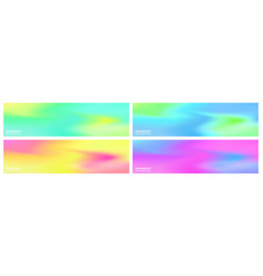 Set Of Backgrounds With Colorful Gradations