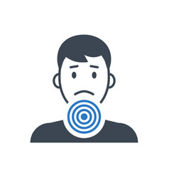 Sore Throat Related Glyph Icon