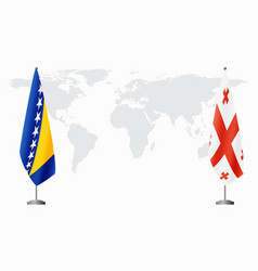 Bosnia And Herzegovina Georgia Flags