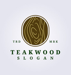 Logo Of Teakwood Texture For Carpentry