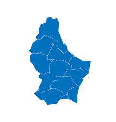 Luxembourg Political Map Of Administrative