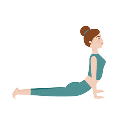 Woman Doing Cobra Pose