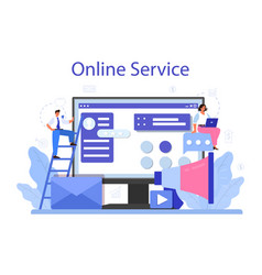 Interaction With A Customer Online Service Or