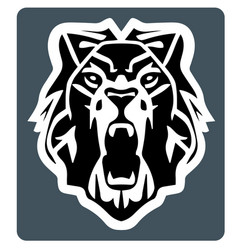 Lion Logo In Black And White