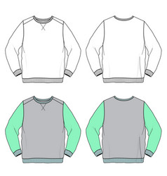 Blank Long Sleeve T-shirt Crewneck Sweatshirt Fash