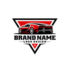 Exotic Sport Car Emblem Badge Logo