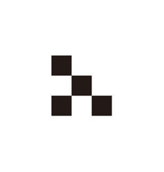 Letter Th Ht T H Squares Geometric Symbol Simple