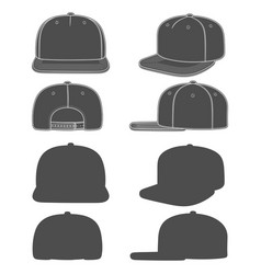 Set Black And White Images A Snapback