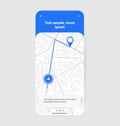Map Gps Navigation Pinpoint On Smartphone Screen
