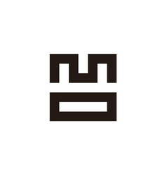 Letter M And O Square Geometric Symbol Simple Logo