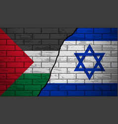 Palestine Vs Israel Flag Background