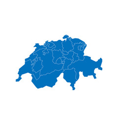 Switzerland Political Map Of Administrative