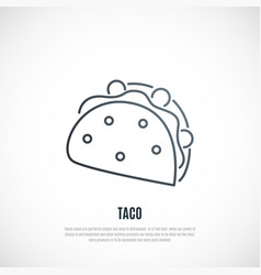 Taco Icon Isolated On White Background