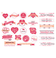 Valentine Day Banners Mega Set In Flat Design