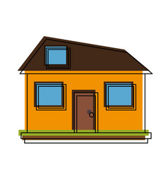 Family Home Or Two Story House Icon Image