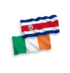 Flags Of Ireland And Republic Of Costa Rica