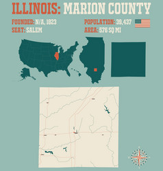 Map Of Marion County In Illinois