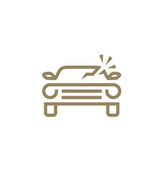 Car Accident Crash Logo Icon