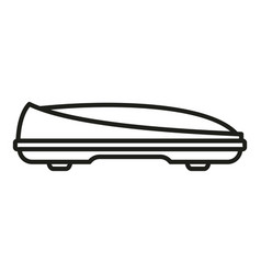 Car Cargo Box Icon Outline Roof Rack