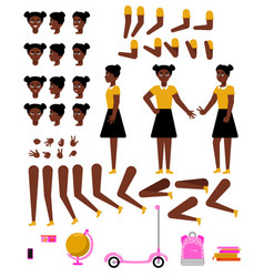 Student African Girl Creation Kit With School