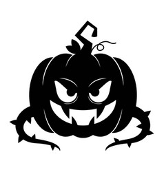 Hand Drawn Halloween Pumpkin Silhouette