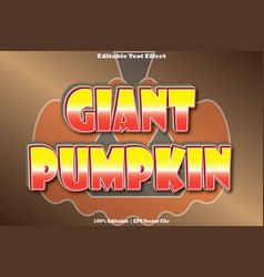 Giant Pumpkin Editable Text Effect Emboss