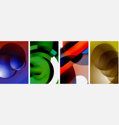 Circle Geometric Abstract Posters