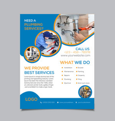 Plumber Service Flyer Design Template