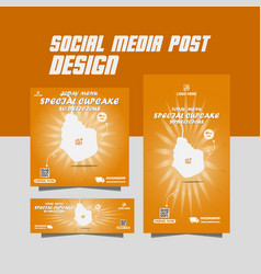 Cake Flyer Social Media Post Instagram Design