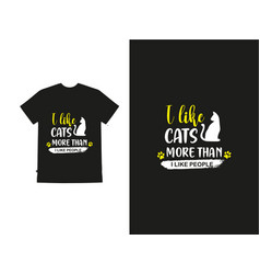 Cat T Shirt Design