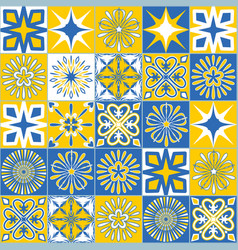 Pattern Square Ceramic Tiles In Portuguese