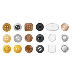 Sewing Buttons Gold Silver Metal Bronze Copper