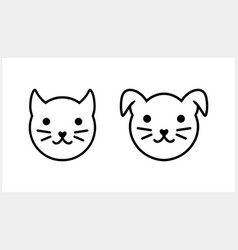 Doodle Cat And Dog Clipart Isolated Hand Drawn