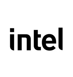 Intel Brand Logo Software Computer Symbol Black